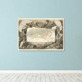 Franse kolonie Algerije Canvas Afdruk (Insitu (Houten vloer))