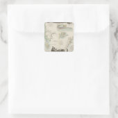 Franse kolonies in Afrika Vierkante Sticker (Tas)