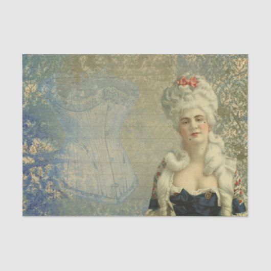 Franse koningin tissuepapier (Voorkant)