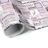  Franse krant Ads 1910 Cadeaupapier (Rol Hoek)