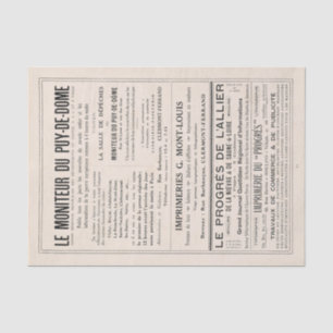  Franse krant Advertisement-lospagina Tissuepapier