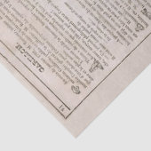 Franse krant Aged ontkoppeling Tissuepapier (Detail)