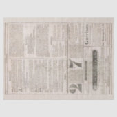 Franse krant Aged ontkoppeling Tissuepapier (Voorkant)