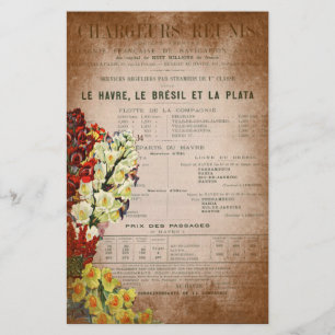  Franse krant Journal Scrapbooking Page Briefpapier