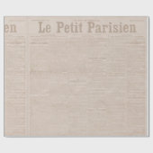 Franse krant Paris Journal Kraft Cadeaupapier (Vlak)