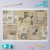  Franse kranten tissuepapier (Craft)