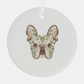 Franse kunst glas ornament (Achterkant)