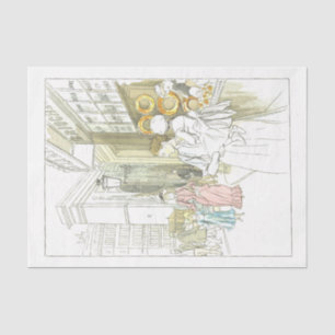 Franse  Lady Decoupage Street Bakery Tissue Tissuepapier