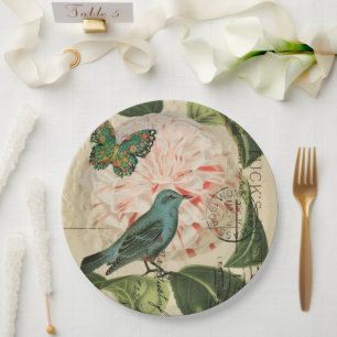  Franse land botanische Paris Tea Party Papieren Bordje