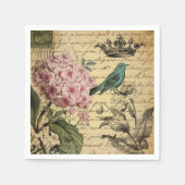  Franse land botanische Paris Tea Party Servet (Voorkant)