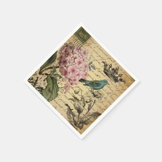  Franse land botanische Paris Tea Party Servet (Hoek)