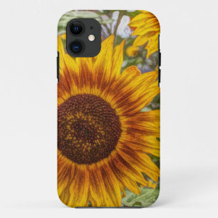 franse land zomer tuin gelukkige zonnebloem iPhone 11 hoesje