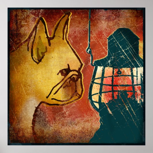 Franse Lantern Poster (Voorkant)