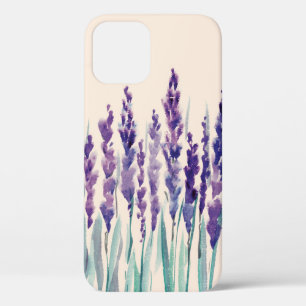 Franse lavanderwaterverf iPhone 12 hoesje