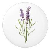 Franse lavendeklep Keramische Knop (Voorkant)