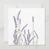 Franse Lavendel Bloem Krans Typografie Script Kaart (Achterkant)