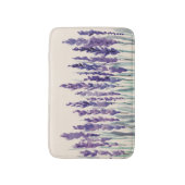 Franse Lavendel: Waterverf Illustratie Badmat (Voorkant Verticaal)