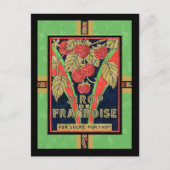 Franse Lemon Raspberry Syrup Labels Briefkaart (Voorkant)