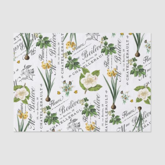  Franse lentebloem Daffodil Decoupage Tissuepapier (Voorkant)