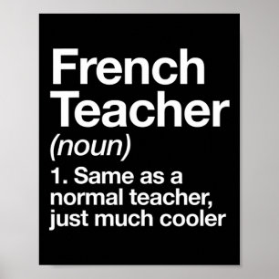 Franse leraar definitie Fun Byck eerst naar school Poster
