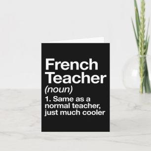 franse leraar definitie plezier terug naar school kaart