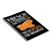 Franse leraren zijn zo hard dat ze pijn en schijn  notitieboek (Rechterzijde)