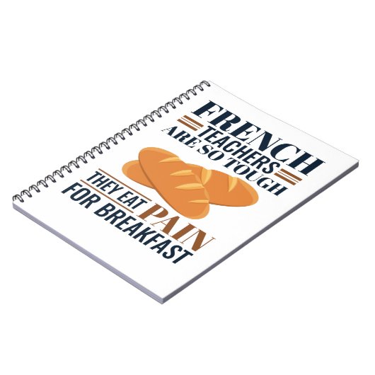 Franse leraren zijn zo hard dat ze pijn eten notitieboek (Linkerzijde)