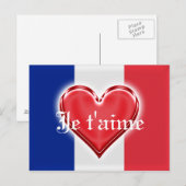 Franse liefde briefkaart (Voorkant / Achterkant)