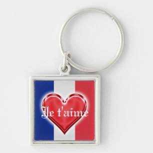 Franse liefde sleutelhanger