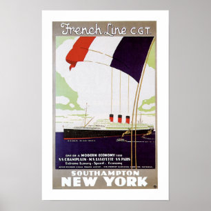 Franse lijn CGT Poster