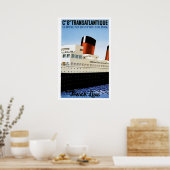 Franse lijn  scheepsreclame poster (Keuken)