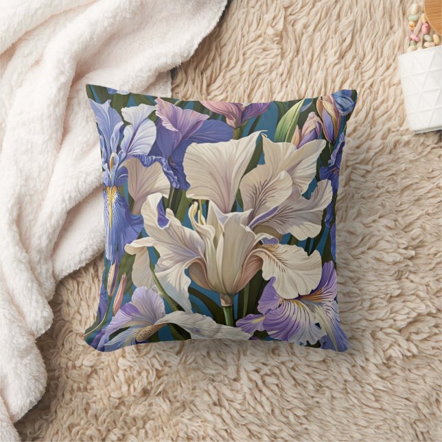 Franse Lilly en Iris Kussen (Deken)