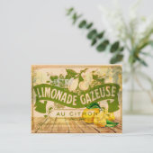Franse limonade Summer Citrus Lemons Briefkaart (Staand voorkant)
