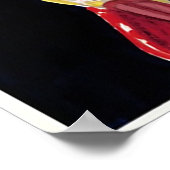 Franse liqueur Woman 1920 Art Deco Poster (Hoek)