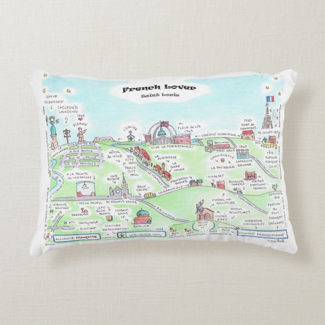 Franse Lover Pillow Saint Louis Accent Kussen (Voorkant)