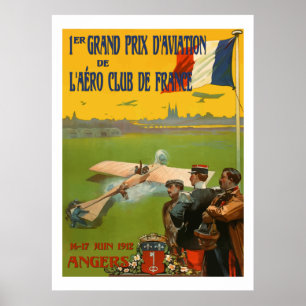 Franse luchtvaart ( steun voor het herstel van de  poster