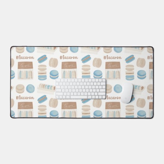 Franse Macaron Desk Mat (Keyboard & Muis)