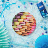 Franse macaron papieren bordje (Feest)