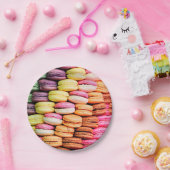 Franse macaron papieren bordje (Feest)