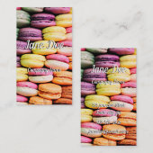 Franse macaron visitekaartje (Voorkant / Achterkant)