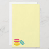Franse macaroncentrische koekjes briefpapier (Voorkant / Achterkant)