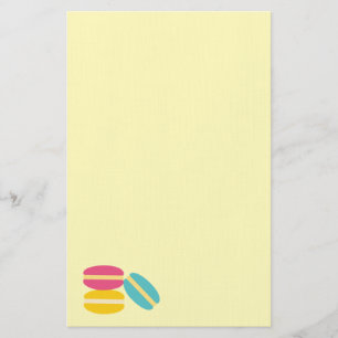 Franse macaroncentrische koekjes briefpapier