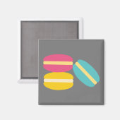 Franse macaroncentrische koekjes magneet (Voorkant / Achterkant)