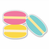 Franse macaroncentrische koekjes sticker (Voorkant)