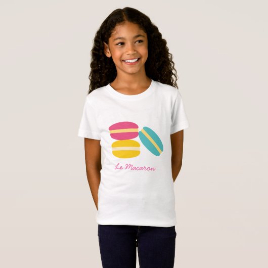 Franse macaroncentrische koekjes t-shirt (Voorkant volledig)