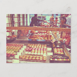 -Franse macaronneatshop Briefkaart