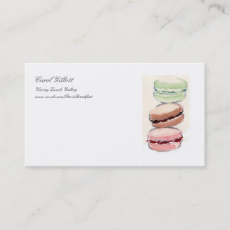 Franse Macarons Biz-kaart Visitekaartje