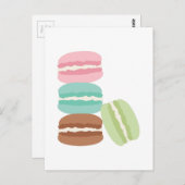 Franse Macarons Briefkaart (Voorkant / Achterkant)