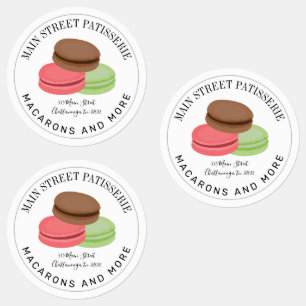 Franse Macarons Food Business Restaurant Labels
