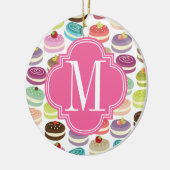 Franse Macarons gepersonaliseerd Keramisch Ornament (Links)